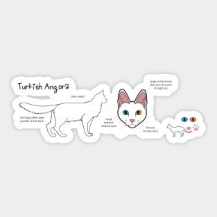 Turkish Angora mug Sticker